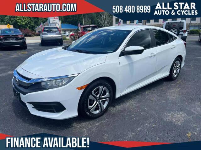 2016 Honda Civic for sale at All Star Auto  Cycles in Marlborough, MA