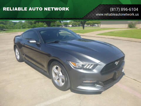 2015 Ford Mustang for sale at RELIABLE AUTO NETWORK in Arlington TX