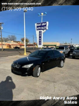 2010 BMW 5 Series for sale at Right Away Auto Sales in Colorado Springs CO