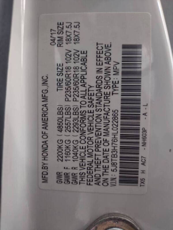 2017 Acura RDX w/Advance