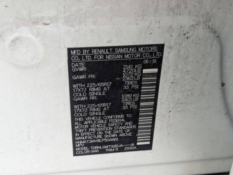 2020 Nissan Rogue SV