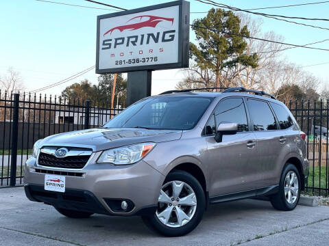 2015 Subaru Forester for sale at Spring Motors in Spring TX
