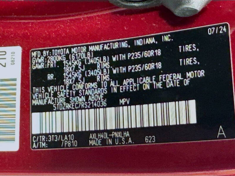 2024 Toyota Sienna Limited 7-Passenger