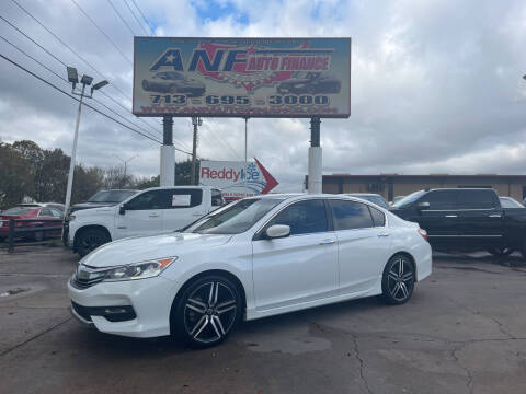 2017 Honda Accord for sale at ANF AUTO FINANCE in Houston TX