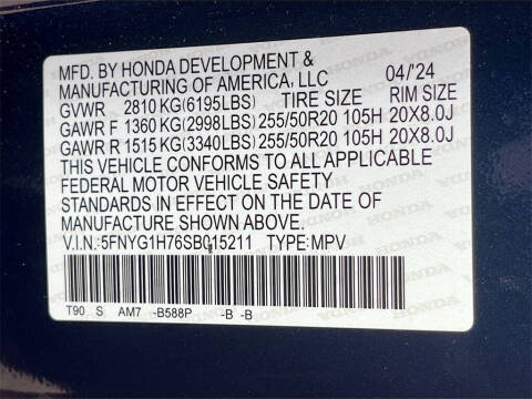 2025 Honda Pilot Touring