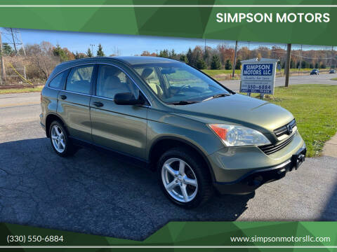 2007 Honda CR-V for sale at SIMPSON MOTORS in Youngstown OH