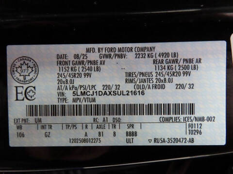 2025 Lincoln Corsair Premiere