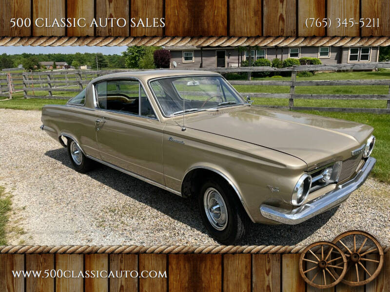 1965 Plymouth Barracuda for sale at 500 CLASSIC AUTO SALES in Knightstown IN