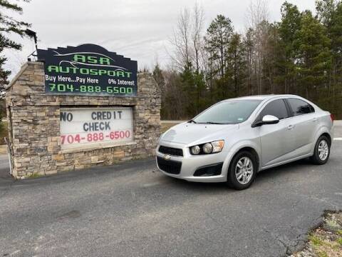 2012 Chevrolet Sonic for sale at ASR Autosport Inc. in Midland NC
