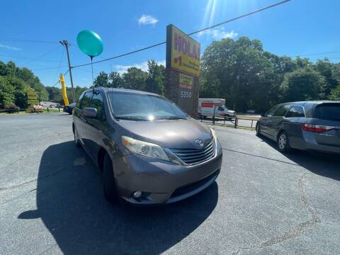 2012 Toyota Sienna for sale at NO FULL COVERAGE AUTO SALES LLC in Austell GA