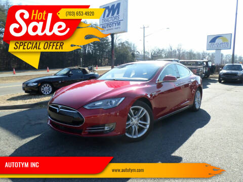 2014 Tesla Model S for sale at AUTOTYM INC. in Fredericksburg VA