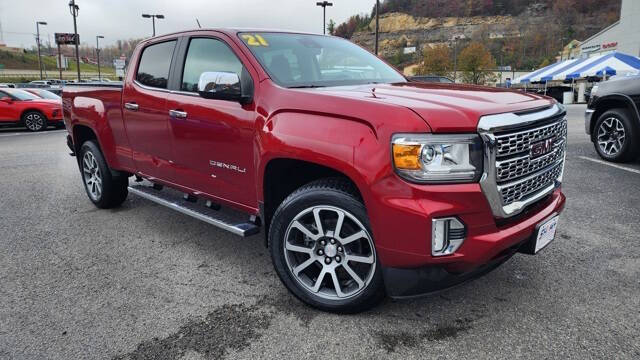 Used 2021 GMC Canyon Denali with VIN 1GTG6EEN0M1132626 for sale in Hazard, KY