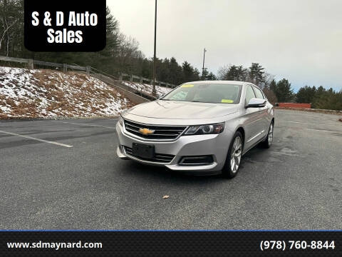 2016 Chevrolet Impala for sale at S & D Auto Sales in Maynard MA