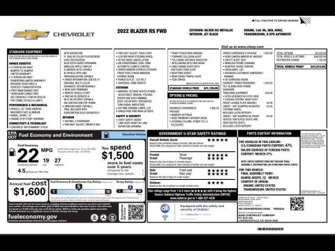 2022 Chevrolet Blazer RS