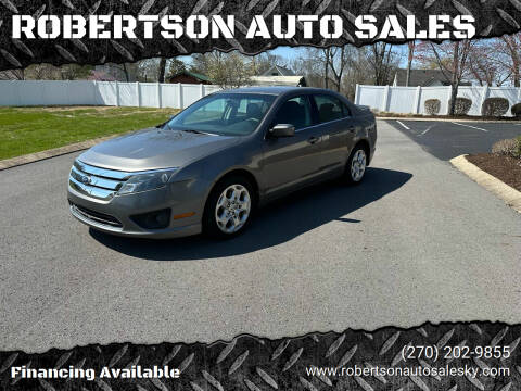 2010 Ford Fusion for sale at ROBERTSON AUTO SALES in Bowling Green KY