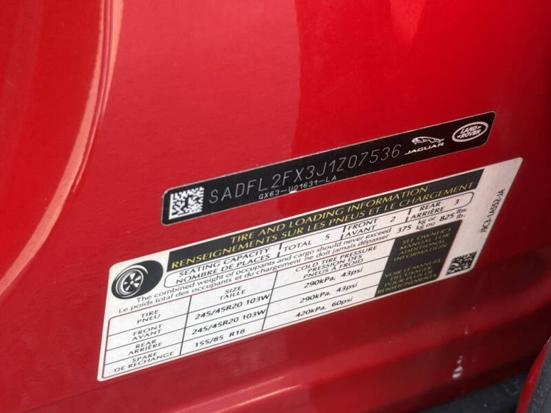 2018 Jaguar E-PACE P250 First Edition