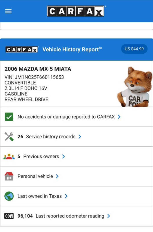 2006 Mazda MX-5 Miata Grand Touring