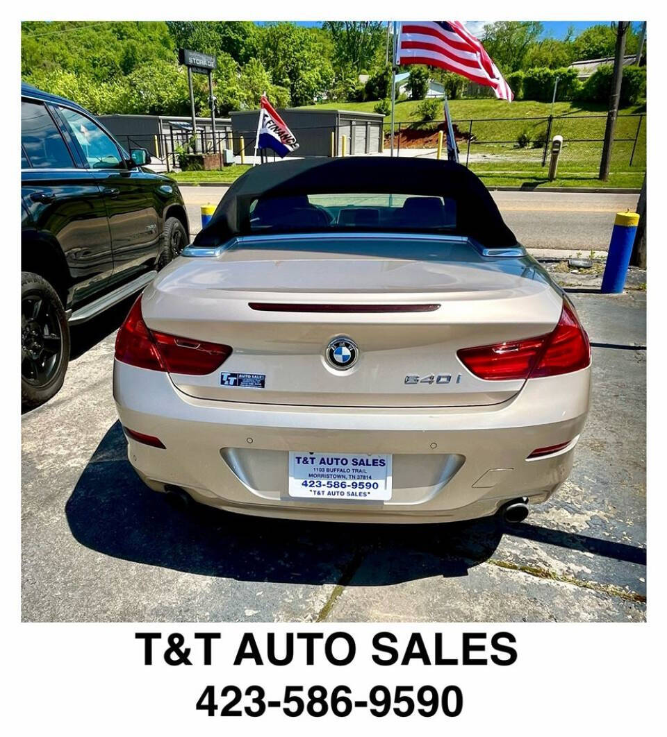 2012 BMW 6 Series for sale at T & T Auto Sales in Morristown, TN