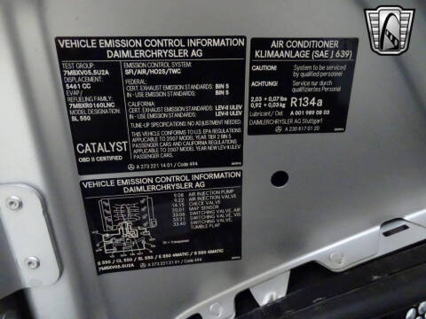 2007 Mercedes-Benz SL-Class SL 550