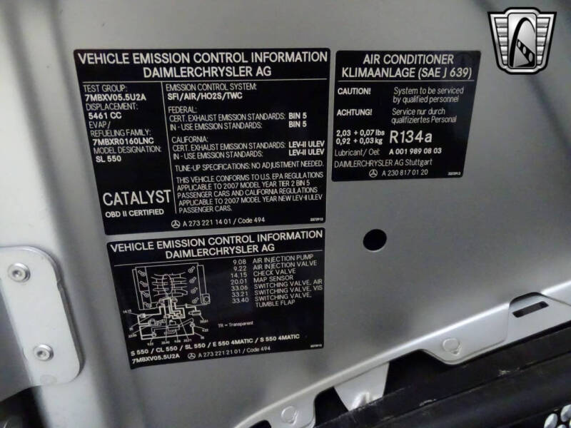 2007 Mercedes-Benz SL-Class SL 550