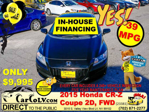 2015 Honda CR-Z for sale at The Car Company in Las Vegas NV