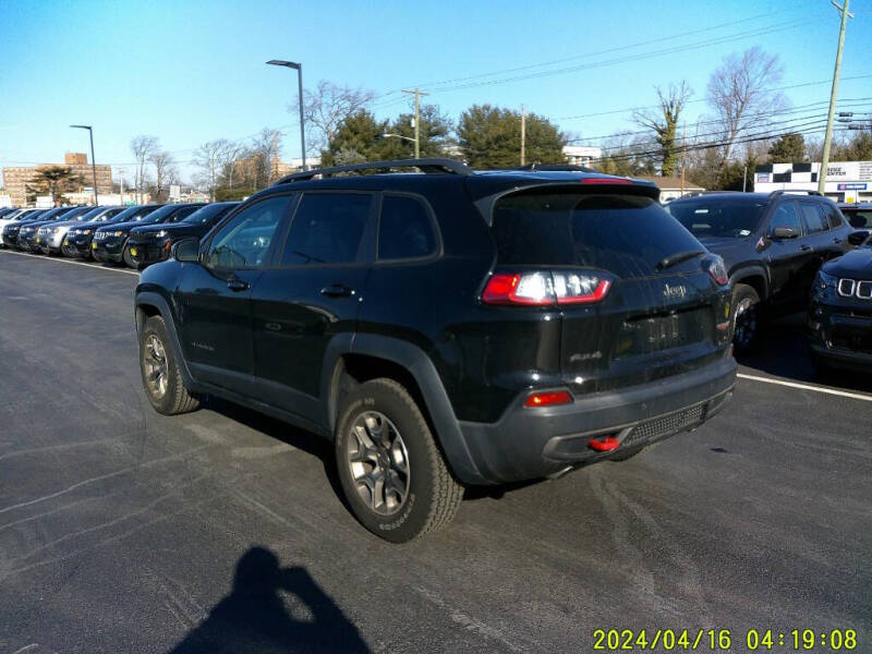 Used 2021 Jeep Cherokee Trailhawk with VIN 1C4PJMBX9MD241003 for sale in Hazlet, NJ