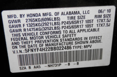 2011 Honda Pilot LX