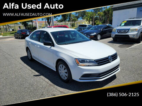 2016 Volkswagen Jetta for sale at Alfa Used Auto in Holly Hill FL