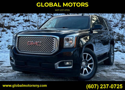 2016 GMC Yukon for sale at GLOBAL MOTORS in Binghamton NY