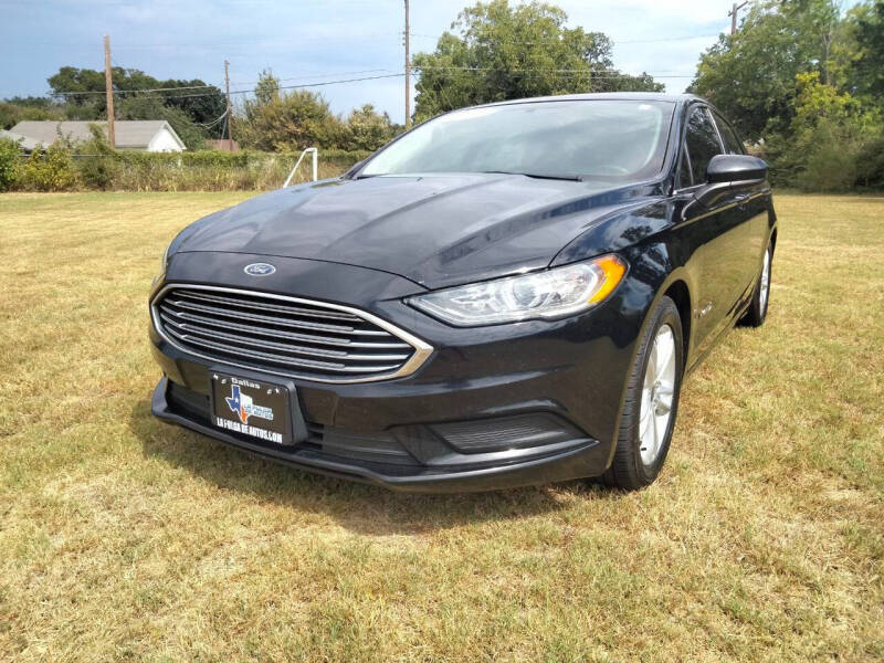 2018 Ford Fusion Hybrid for sale at LA PULGA DE AUTOS in Dallas TX