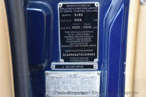 1986 Rolls-Royce Silver Spur
