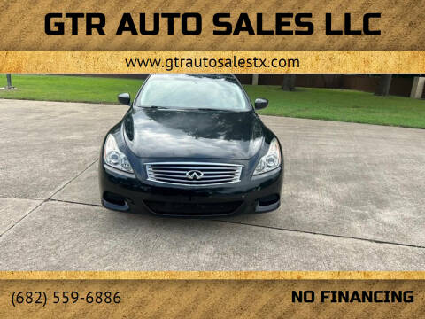 2008 Infiniti G37 for sale at GTR Auto Sales LLC in Haltom City TX