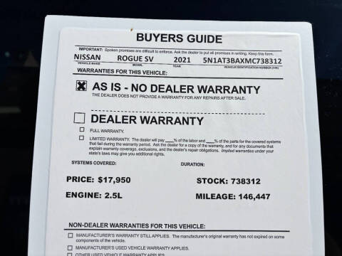 2021 Nissan Rogue SV