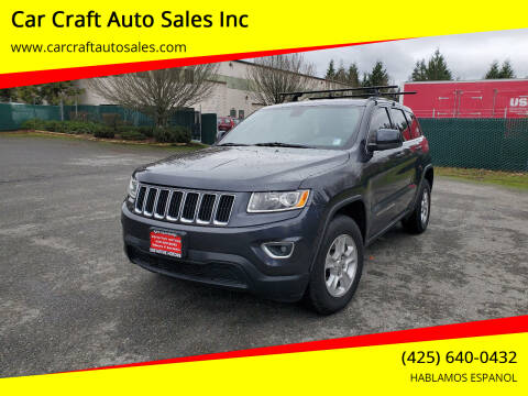 2015 Jeep Grand Cherokee for sale at Car Craft Auto Sales Inc in Lynnwood WA