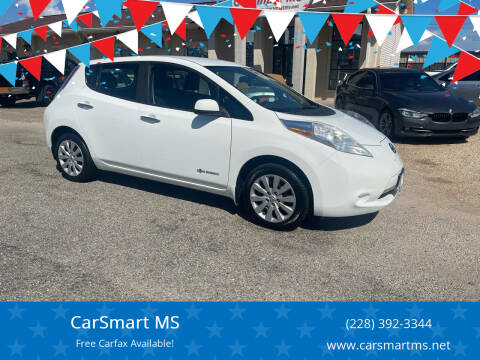 2015 Nissan LEAF for sale at CarSmart MS in Diberville MS