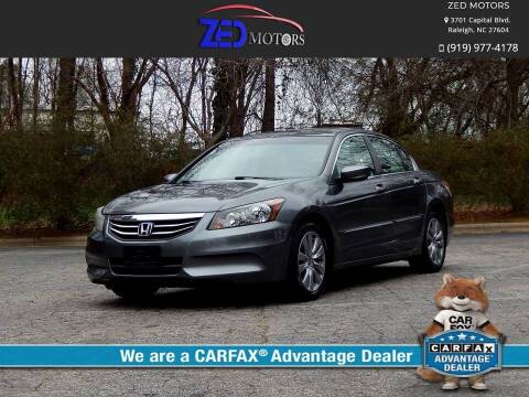 2012 Honda Accord for sale at Zed Motors in Raleigh NC