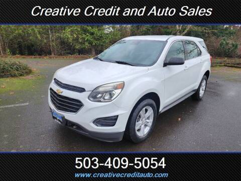 2016 Chevrolet Equinox for sale at Creative Credit & Auto Sales in Salem OR