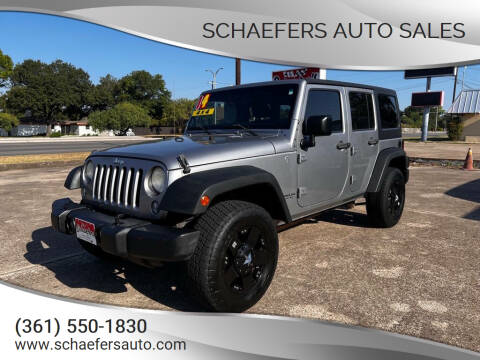 2014 Jeep Wrangler Unlimited for sale at Schaefers Auto Sales in Victoria TX