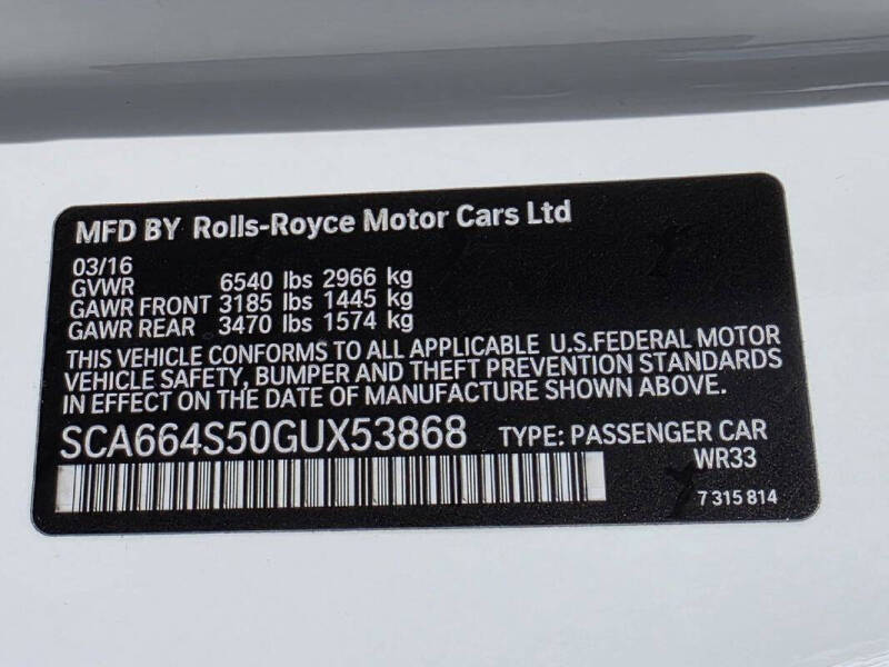 2016 Rolls-Royce Ghost
