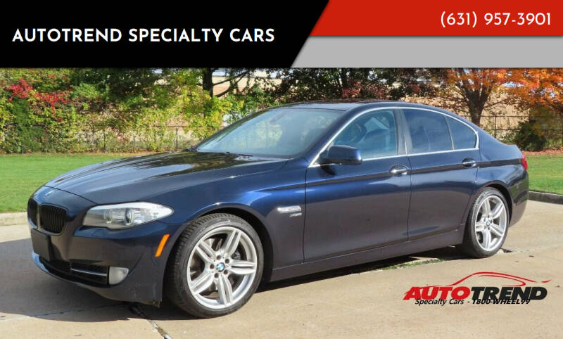 2012 BMW 5 Series for sale at Autotrend Specialty Cars in Lindenhurst NY