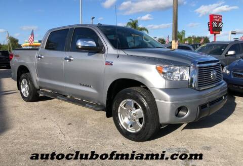 2011 Toyota Tundra for sale at AUTO CLUB OF MIAMI, INC in Miami FL