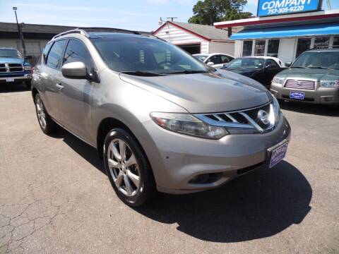 2012 Nissan Murano for sale at Surfside Auto Company in Norfolk VA