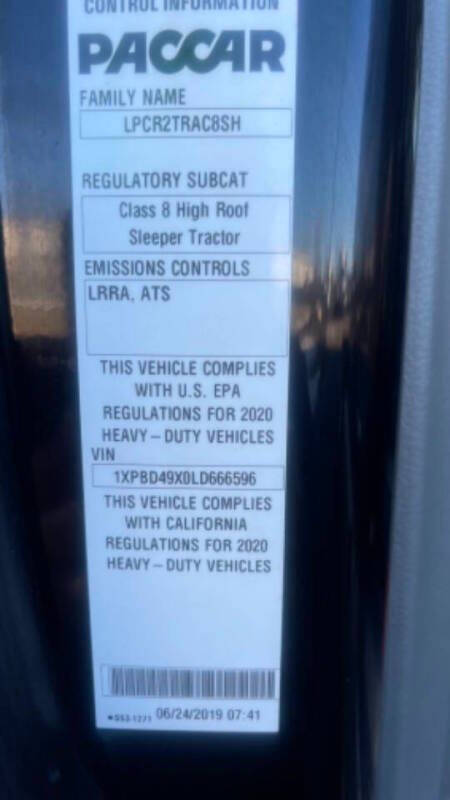 2020 Peterbilt 579