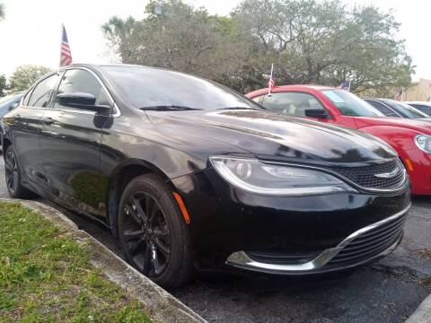 2015 Chrysler 200 for sale at Blue Lagoon Auto Sales in Plantation FL