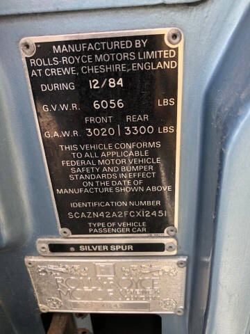 1985 Rolls-Royce Silver Spur