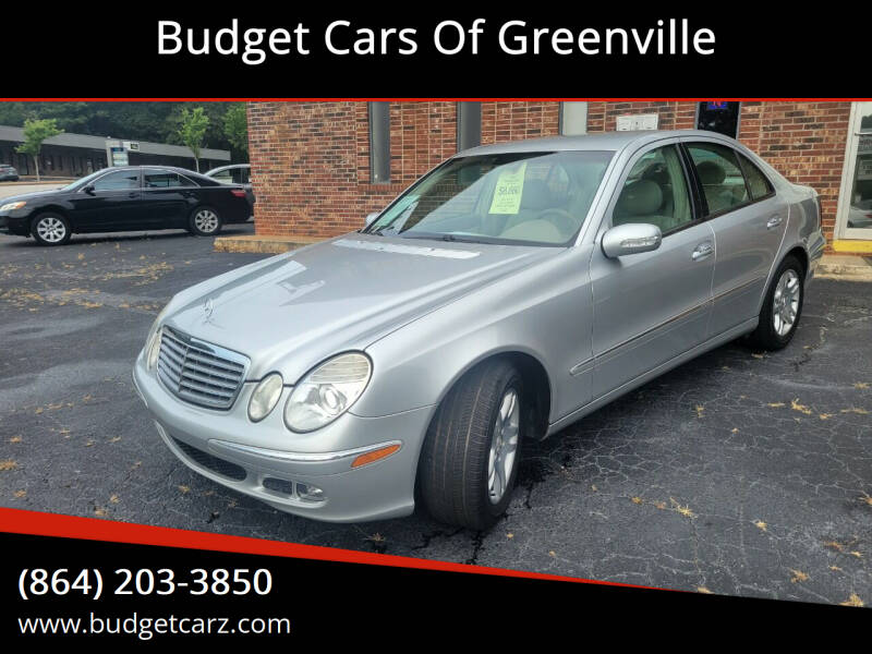 2005 Mercedes-Benz E-Class for sale at Budget Cars Of Greenville in Greenville SC