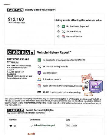 2017 Ford Escape Titanium