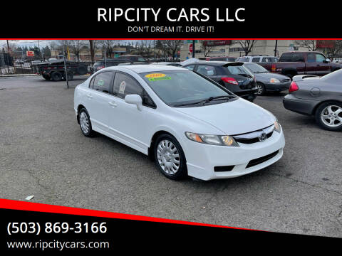 2009 Honda Civic for sale at RIPCITY CARS LLC in Portland OR