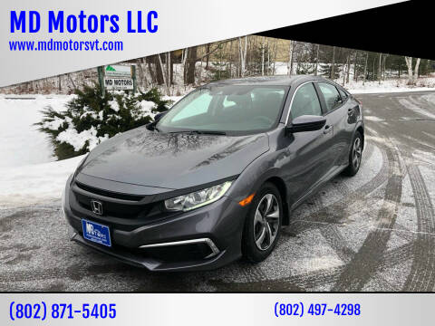 2019 Honda Civic for sale at MD Motors LLC in Williston VT