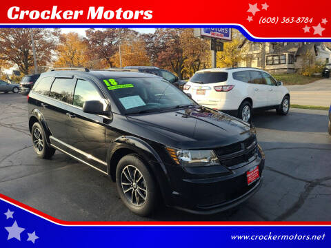 2018 Dodge Journey for sale at Crocker Motors in Beloit WI